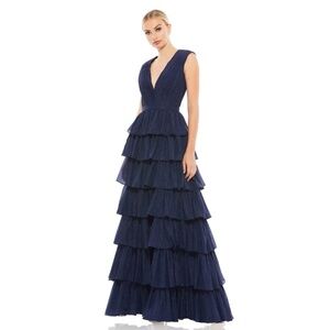 NWOT Ieena for Mac Duggal Tiered Skirt Shimmer Dress - size 10